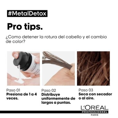 TERMOPROTECTOR EN CREMA PARA PEINAR METAL DETOX PARA TODO TIPO DE CABELLO LOREAL PROFESSIONNEL 100ML - 7