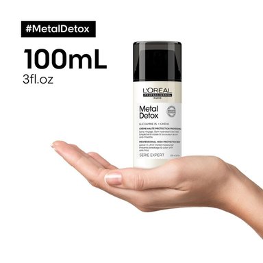 TERMOPROTECTOR EN CREMA PARA PEINAR METAL DETOX PARA TODO TIPO DE CABELLO LOREAL PROFESSIONNEL 100ML - 9