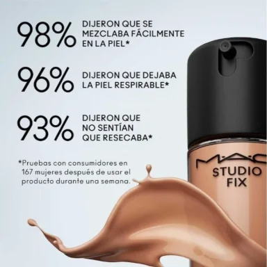 BASE MAC STUDIO FIX EN EL TONO C4 SPF15 30ML - 6