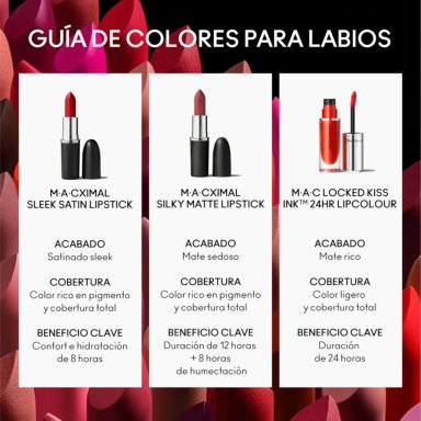 LABIAL MACXIMAL SLEEK SATIN TONO BRAVE RED - 7