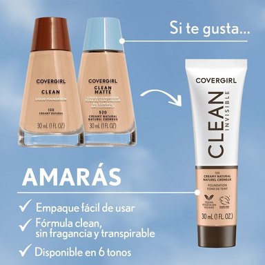 BASE COVERGIRL CLEAN INVISIBLE GOLDEN IVORY 109 - 5
