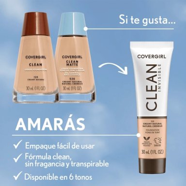 BASE COVERGIRL CLEAN INVISIBLE BUFF BEIGE 125 - 5
