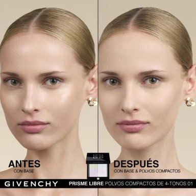 POLVO GIVENCHY COMPACTO PRISME LIBRE N01 MOUSSELINE PASTEL - 5