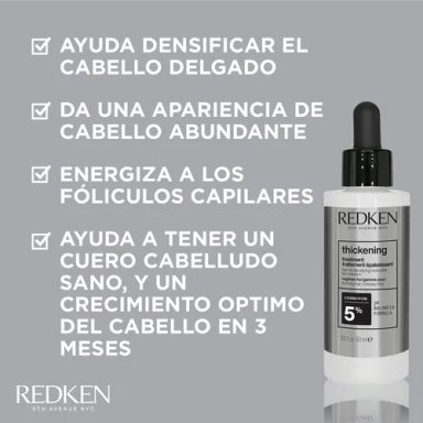 SERUM REDKEN CABELLO FINO CERAFILL THICK TREAT 90ML - 3