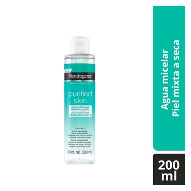 AGUA MICELAR NEUTROGENA PURIF SKIN MICELAR WATER 200 ML - 1