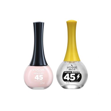 PACK VOGUE: ESMALTE SECADO RÁPIDO ENA-MORADA + BRILLO - 1