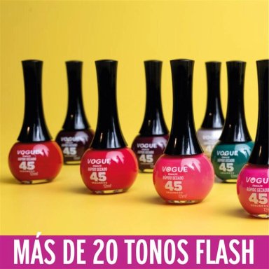 PACK VOGUE: ESMALTE SECADO RÁPIDO LATIN FIESTA + BRILLO - 7