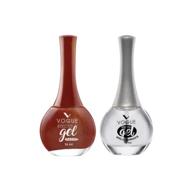 PACK VOGUE: ESMALTE GEL TONO DETERMINACION + BRILLO DIAMANTE - 1