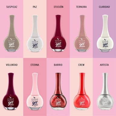 PACK VOGUE: ESMALTE EFECTO GEL TONO ARMONIA + BRILLO DIAMANTE - 7