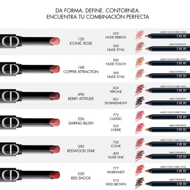 LABIAL EN BARRA DIOR ON STAGE ROUGE SHINE 168 COPPER ATTRACTION 2,2GR - 7