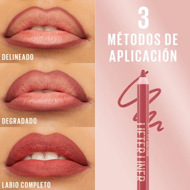 TRIO LABIALES NUDES MAYBELLINE LIFTER LINER PEAKING + TEDDY TINT 15 SKINNYDIP + LIFTER GLOSS STONE - 13