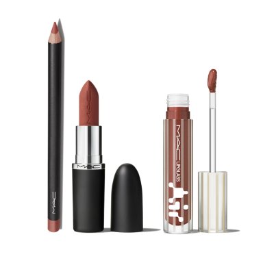SET MAC BROWN LIPS LIP COMBO - 1