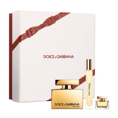 SET PERFUME DOLCE & GABBANA THE ONE GOLD MUJER EDP INTENSE 75ML+THE ONE EDP 10ML+THE ONE EDP 5ML - 1