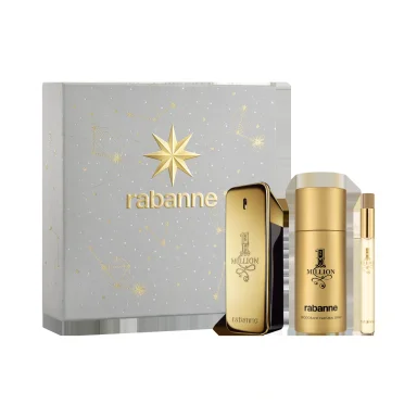 PERFUME PACO RABANNE 1M EDT 100 ML + DESODORANTE 150 ML + MEGA SPRITZER 10 ML HOMBRE - 1