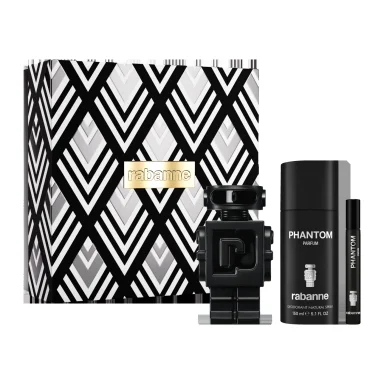 PERFUME PACO RABANNE PHANTOM PARFUM 100 ML + DESODORANTE 150 ML + MEGA SPRITZER 10 ML HOMBRE - 1