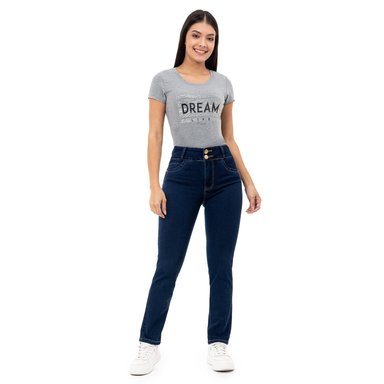 JEANS RECTO MUJER PIONIER LARISSA - 1