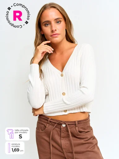 CARDIGAN MUJER INDEX BRISA - 1
