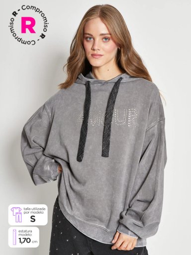 POLERA MANGA LARGA MUJER BARBADOS CAPUCHA - 1
