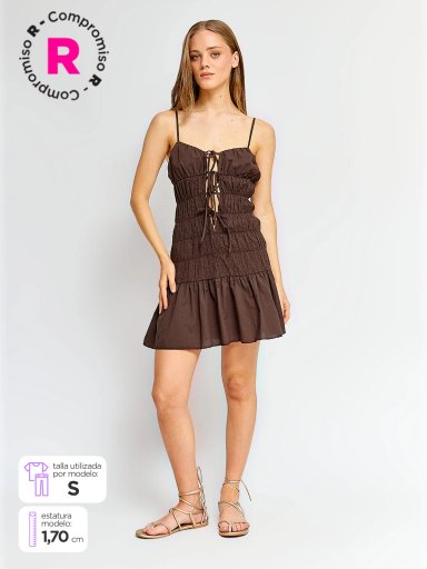 VESTIDO CORTO MUJER INDEX BRUNA - 2