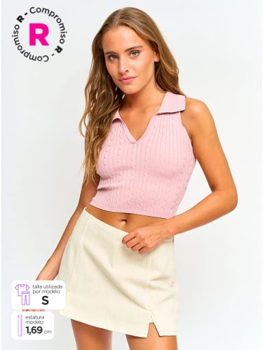 POLO SIN MANGAS MUJER INDEX TRENZA - 1