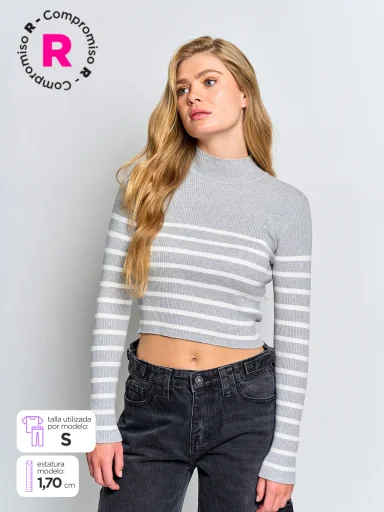 SWEATER MANGA LARGA MUJER INDEX DELETE - 1