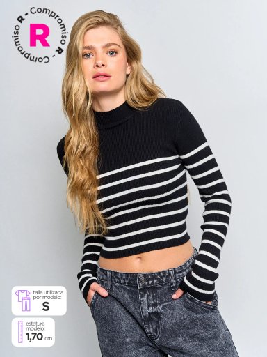 SWEATER MANGA LARGA MUJER INDEX DELETE - 1