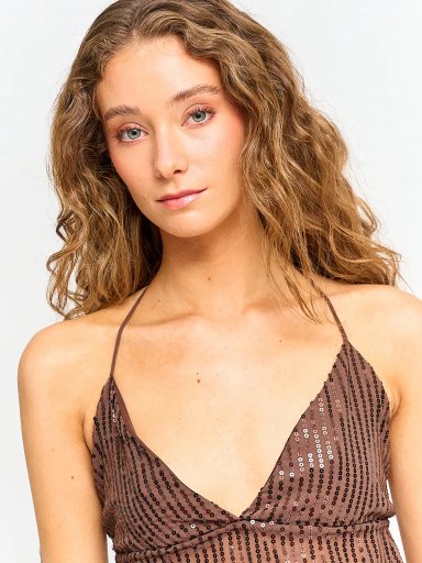 BLUSA SIN MANGAS MUJER INDEX BRILLO - 3