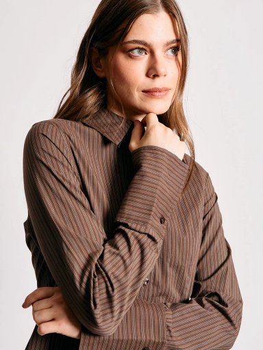BLUSA MANGA LARGA MUJER INDEX BROWN - 4