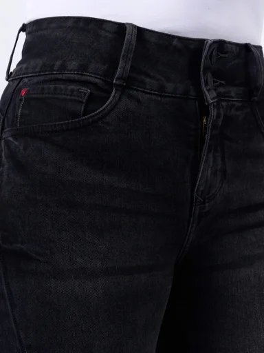 JEANS ALGODÓN FLARE MUJER MACHINE DEMY - 5
