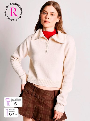 SWEATER MANGA LARGA MUJER INDEX CIERRE - 2