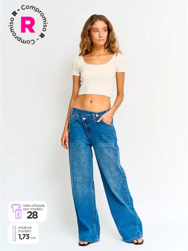 JEANS REGULAR MUJER INDEX CRUCE - 1