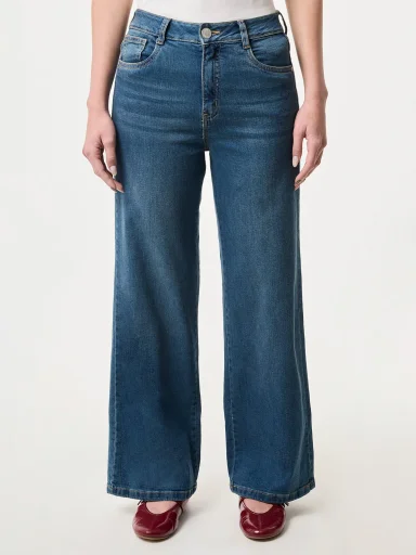 JEANS WIDE LEG MUJER INDEX - 1