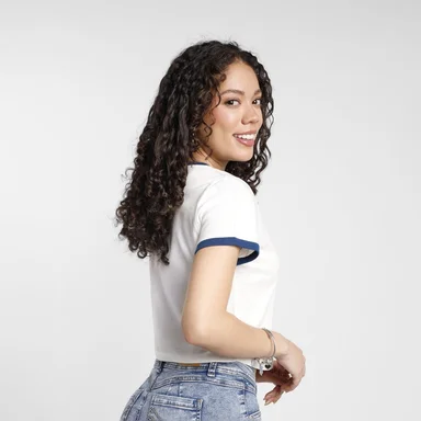 POLO CROP MANGA CORTA MUJER KANSAS ESTAMPADO - 3