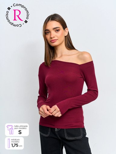 POLO MANGA LARGA MUJER INDEX ASIMÉTRICO - 1