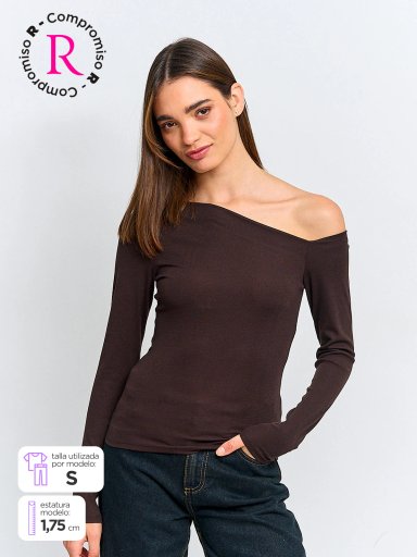 POLO MANGA LARGA MUJER INDEX ASIMÉTRICO - 1