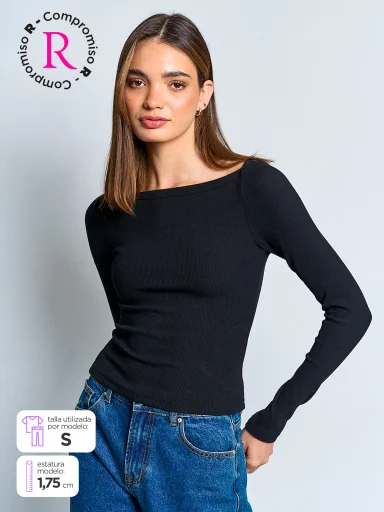 POLO MANGA LARGA MUJER INDEX BOTE - 1