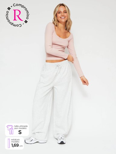 PANTALÓN DE BUZO MUJER INDEX BALLOON - 1