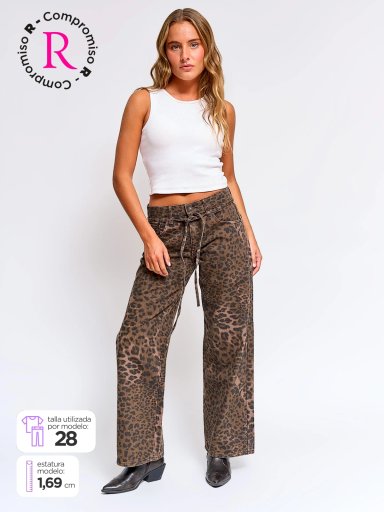 JEANS BAGGY MUJER INDEX COW LOW - 1