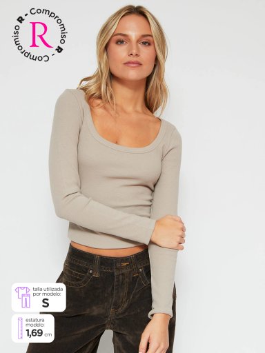 POLO MANGA LARGA MUJER INDEX ESCOTE - 1