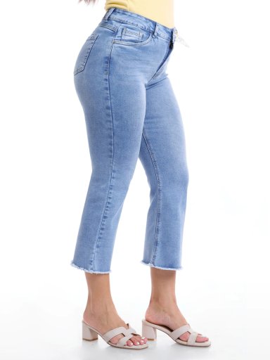 JEANS ALGODÓN CROPPED FLARE MUJER METAL JEANS FANNY - 4