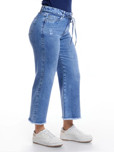 JEANS ALGODÓN CROPPED STRAIGHT MUJER METAL JEANS PAULA - 3