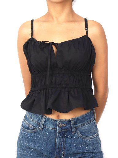 TOP ALGODÓN MUJER KAYRA POBLET PERFECT FIT CROP LIGAS - 1