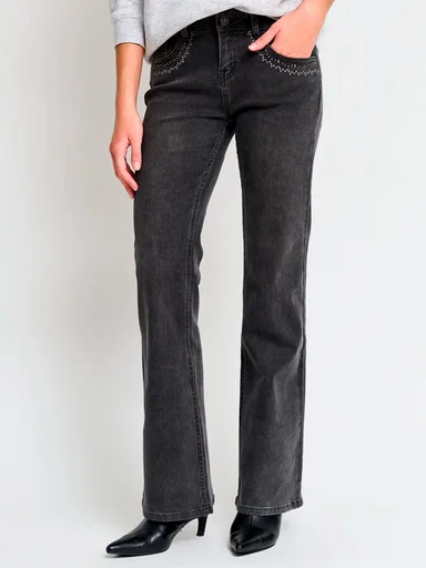 JEANS ALGODÓN REGULAR MUJER INDEX BORDE - 2