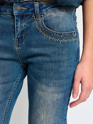 JEANS ALGODÓN REGULAR MUJER INDEX BORDE - 6
