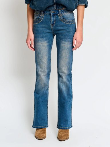 JEANS ALGODÓN REGULAR MUJER INDEX BORDE - 2