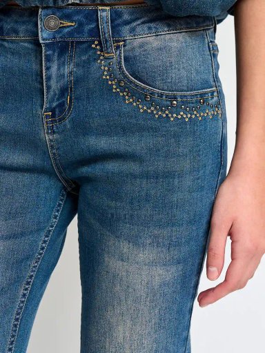JEANS ALGODÓN REGULAR MUJER INDEX BORDE - 6