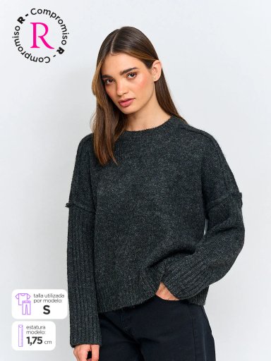 SWEATER MANGA LARGA MUJER INDEX BAKAN - 1