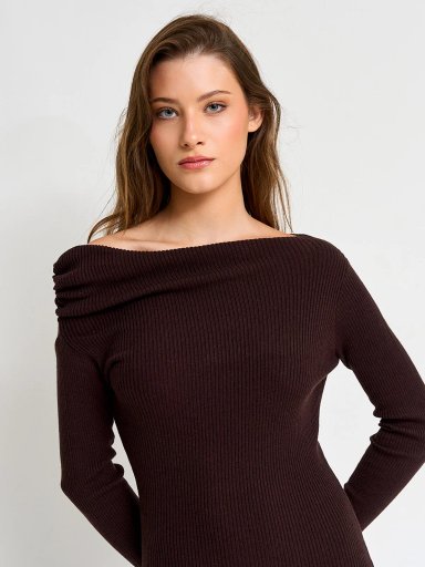 VESTIDO LARGO MUJER INDEX RIB - 5