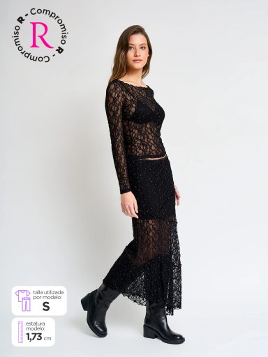 FALDA LARGA MUJER INDEX RAPSO - 1