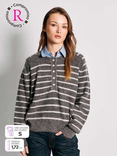 SWEATER MANGA LARGA MUJER INDEX CARLA - 1